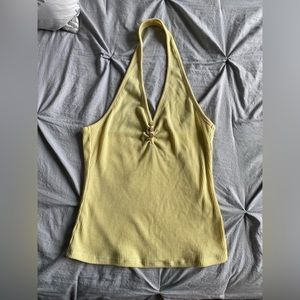 Womens ribbed halter top
